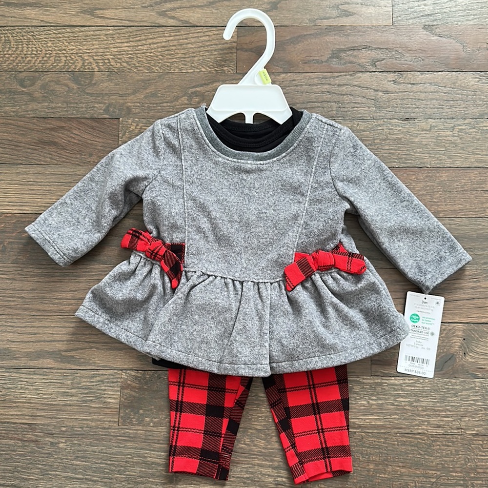 🌟SOLD on Mercari🌟Baby Girl First Christmas Set🎄 - Picture 3 of 6